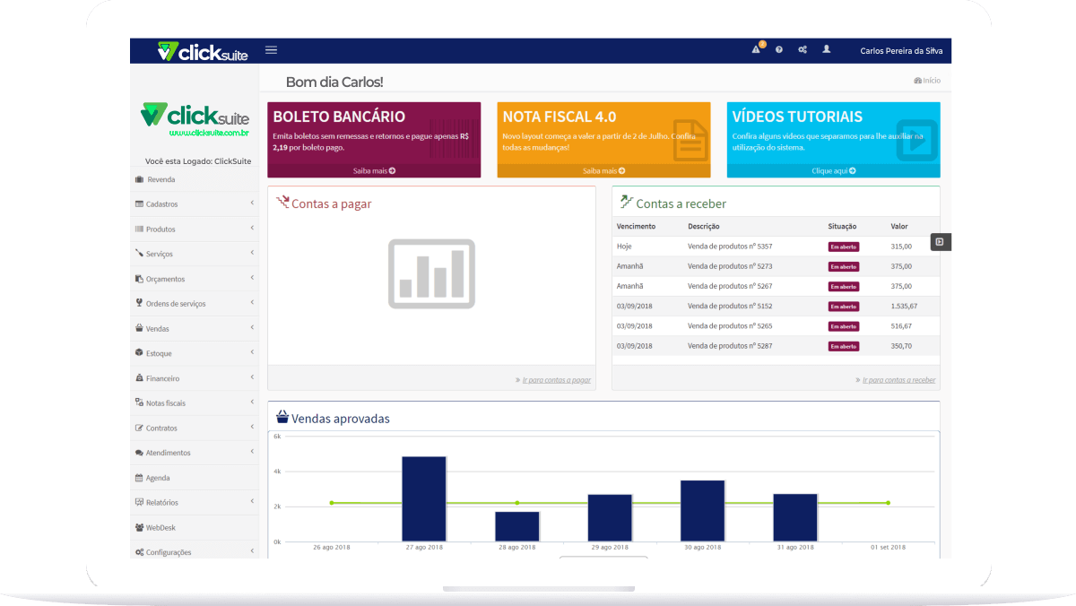 Controle Financeiro - Click Suite